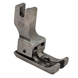 Düz Makine Geniş Tabanlı Çiftli Çima Ayak 2mm / SD20 görseli 2