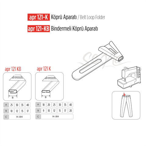 Köprü Aparatı 25x12mm / APR 121-K görseli 2