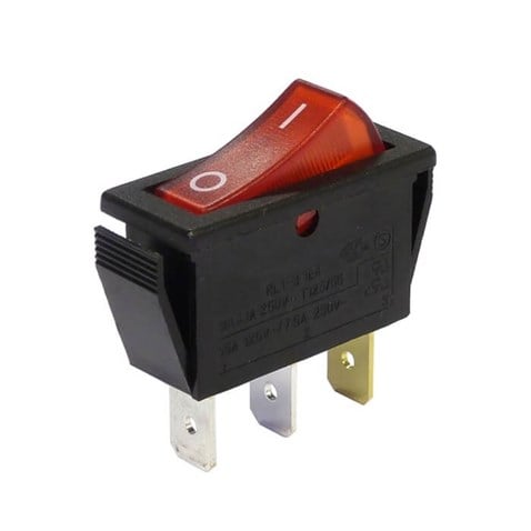 Kırmızı Işıklı On-Off  İnce Anahtar / KCD-104 görseli 2