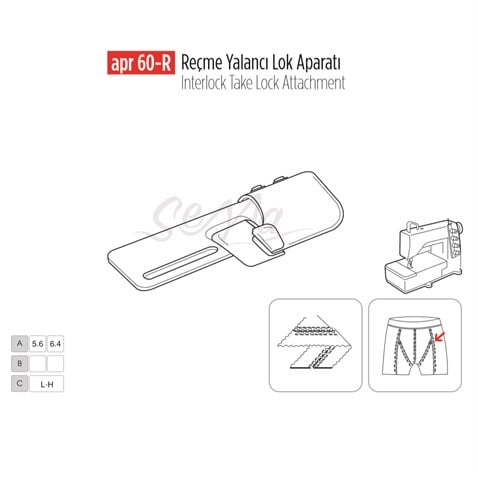 Reçme Yalancı Lock Ayarlı Apara 5.6 - 6.4mm / APR 60-R görseli 2