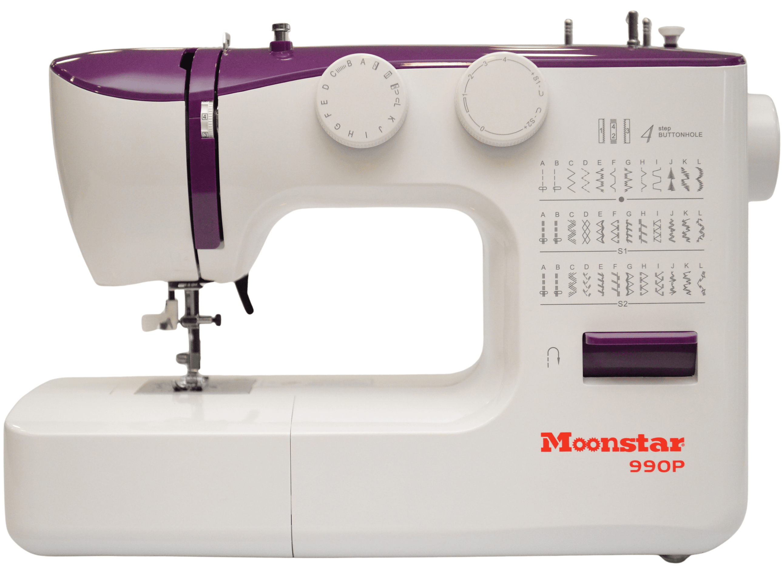 Ev Tipi Düz Dikiş Makinesi 36 Desenli Mor / Model 990P
