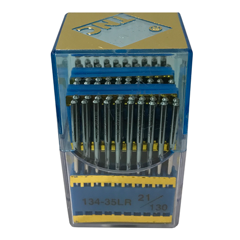 Saya Baltalı Yanmaz Dikiş İğnesi /134-35LR(DPX35) PVD 21/130 100ADET görseli 3