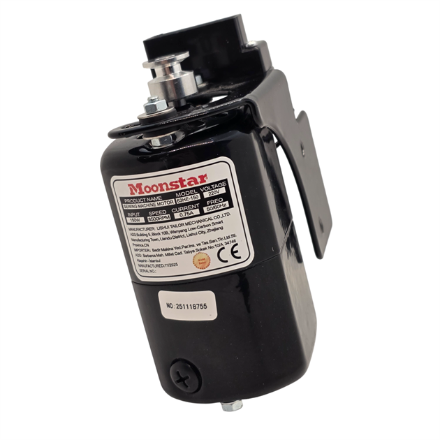 Ev Tipi Aile Dikiş Makinesi Motoru 220V - 150W SOL / 63HE-150 TERS görseli 3