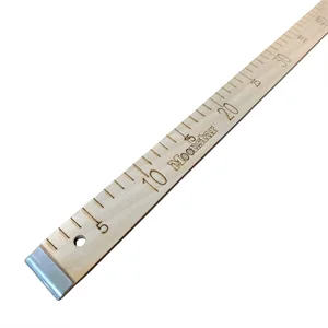 Ahşap Manifatura Cetveli Demirli 1 Metre (100cm) (MDF) görseli 2