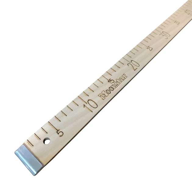 Ahşap Manifatura Cetveli Demirli 1 Metre (100cm) (MDF) görseli 3