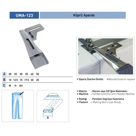 Köprü Aparatı 35x15mm / UMA-123 görseli 3