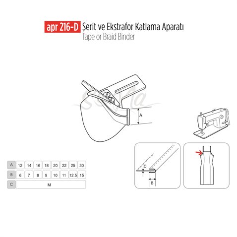Şerit Ve Ekstrafor Katlama Apara 30X15 / APR 216-D görseli 2