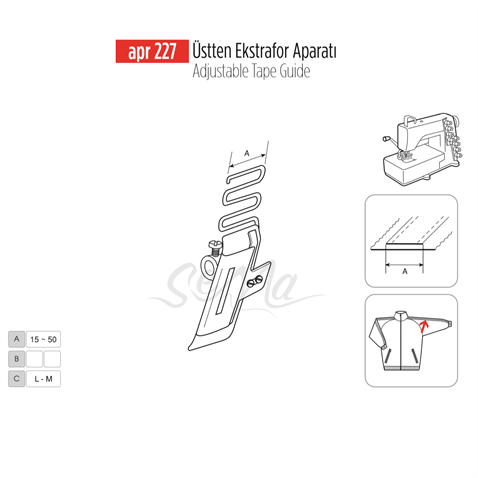 Üstten Ekstrafor Aparatı 20mm / APR 227 görseli 2