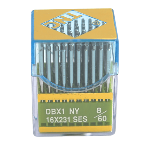 Düz Makine İnce Dip Yanmaz Dikiş İğnesi / DBX1 SES PVD 8/60 100ADET görseli 2