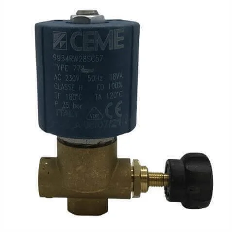 Ütü Solenoid Valf 1/4 (2 Yollu-Ayarlı-Büyük Soketli) / 9934 görseli 3