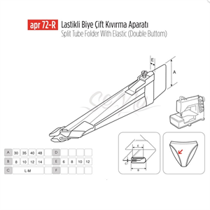 Lastikli Biye Çift Kıvırma Aparat 28-7mm/APR 72R görseli 2