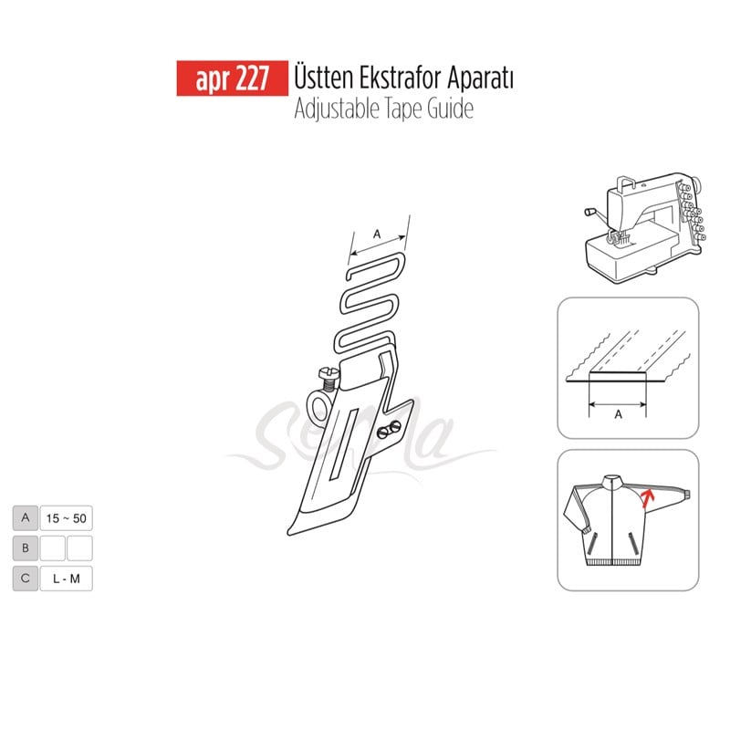 Üstten Ekstrafor Aparatı 30mm / APR 227