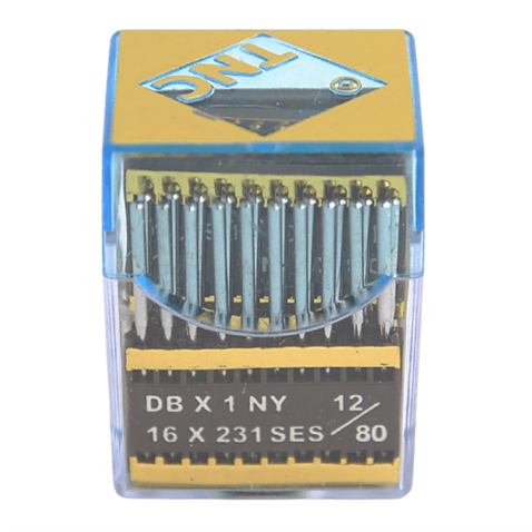 Düz Makine İnce Dip Yanmaz Dikiş İğnesi / DBX1 SES PVD 12/80 100ADET görseli 2