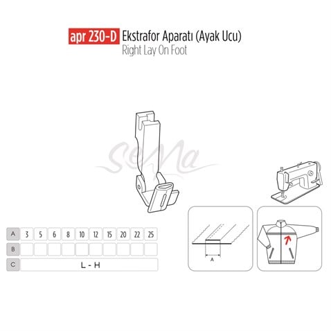 Ekstrafor Aparatı (Ayak Ucu) 3mm / APR 230-D görseli 2