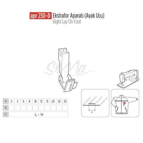 Ekstrafor Aparatı (Ayak Ucu) 3mm / APR 230-D görseli 3