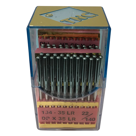 Saya Baltalı Yanmaz Dikiş İğnesi /134-35LR(DPX35) PVD 22/140 100ADET görseli 3