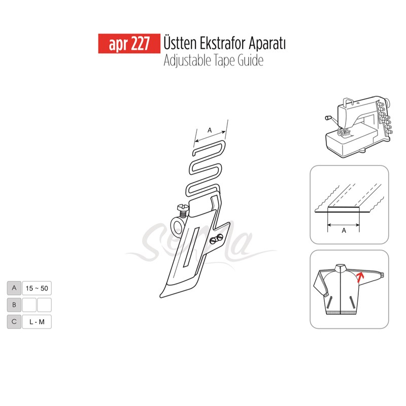 Üstten Ekstrafor Aparatı 11mm / APR 227