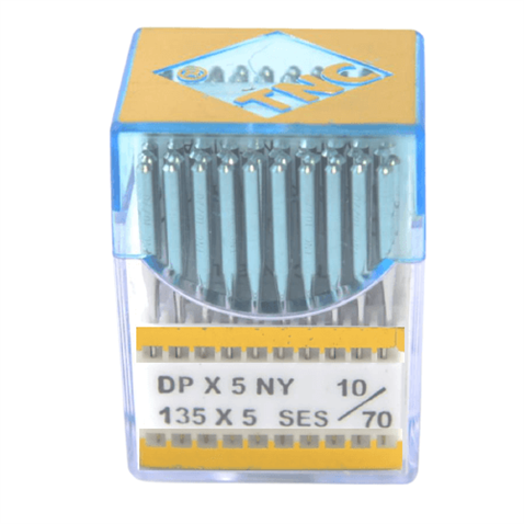 Düz Makine Kalın Dip Yanmaz Dikiş İğnesi / DPX5 SES PVD 10/70 100ADET görseli 2