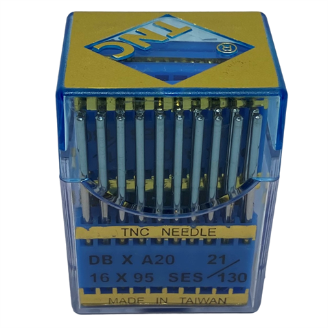 Düz Makine İnce Dip Yanmaz Dikiş İğnesi / DBXA20 (DBX1) SES PVD 21/130 100ADET görseli 3