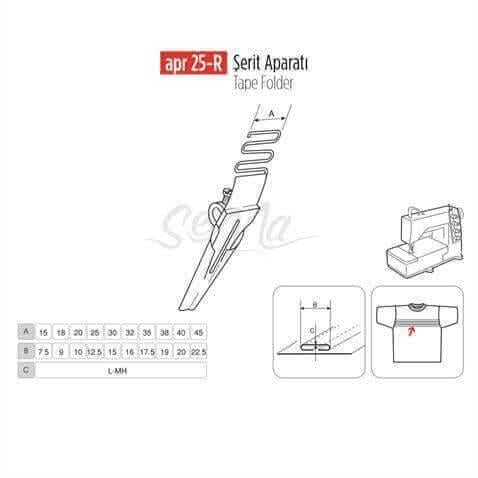 Şerit Apara 35x17mm / APR 25-R görseli 3