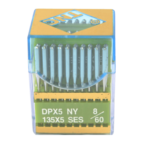 Düz Makine Kalın Dip Yanmaz Dikiş İğnesi / DPX5 SES PVD 8/60 100ADET görseli 2