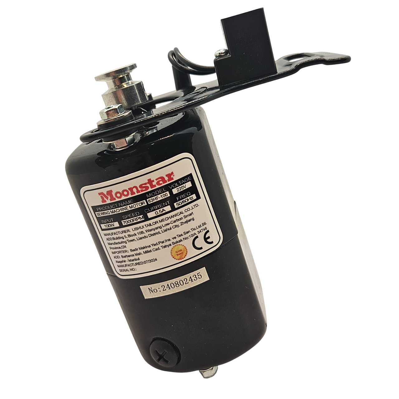 Ev Tipi Aile Dikiş Makinesi Motoru 220V-100W (%100 Bakır) / 63HF-100