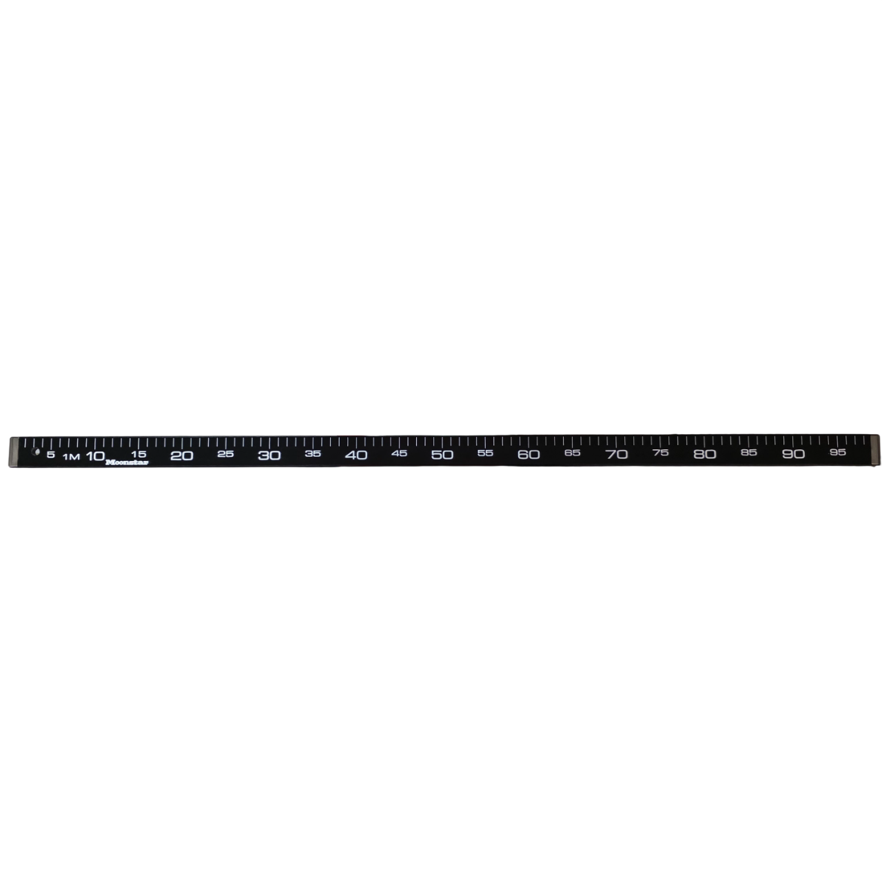 Ahşap Manifatura Cetveli Paslanmaz Demirli 1 Metre (100cm) Siyah (Ağaç)