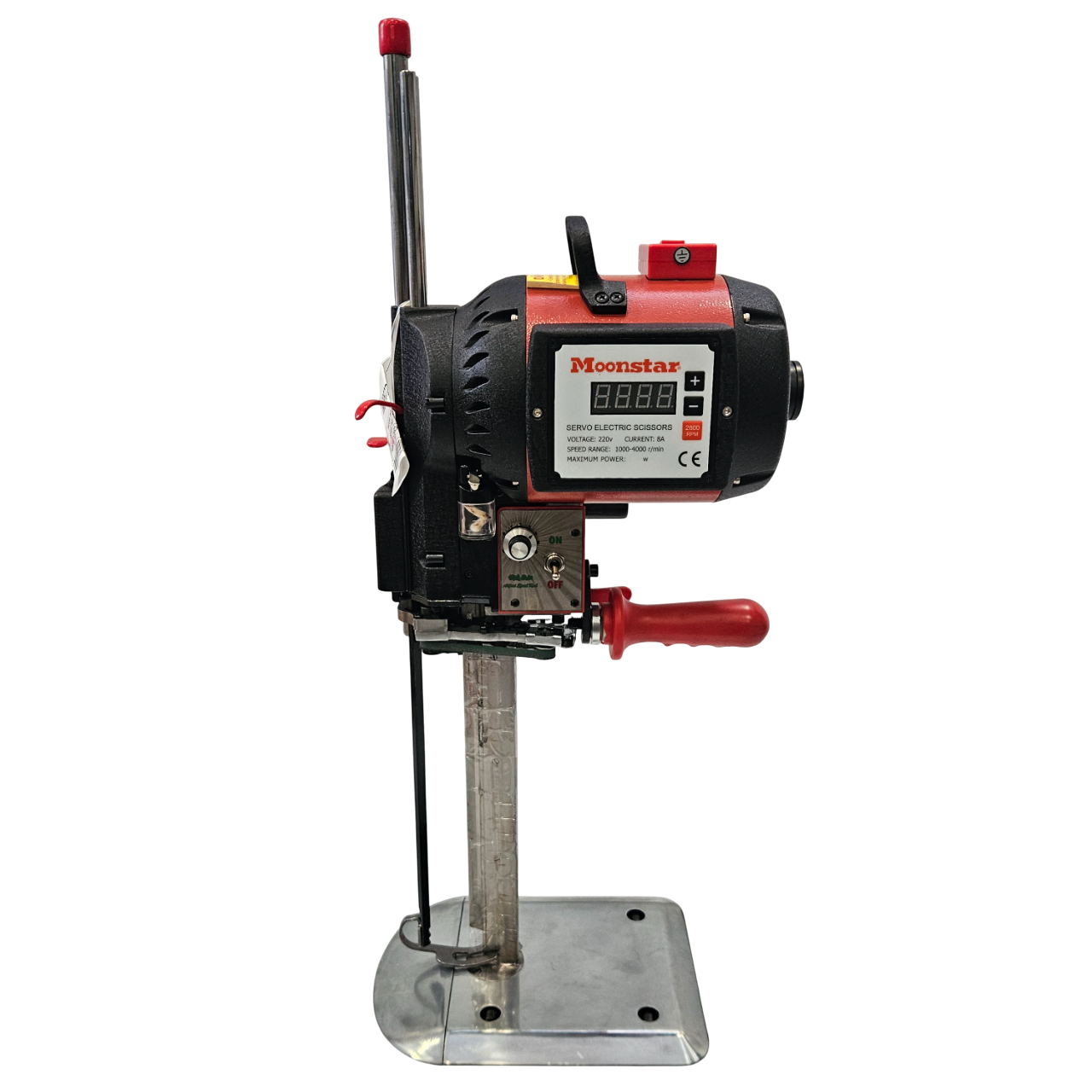 Dik Kumaş Kesim Motoru 1600W 4000 Devir Kırmızı-Siyah Kafa  / PLS-988 12İNÇ