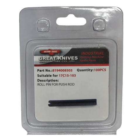 Dik Kumaş Kesim Motoru Disk Ayırıcı Mil Pimi / 17C15-103 100ADET görseli 2