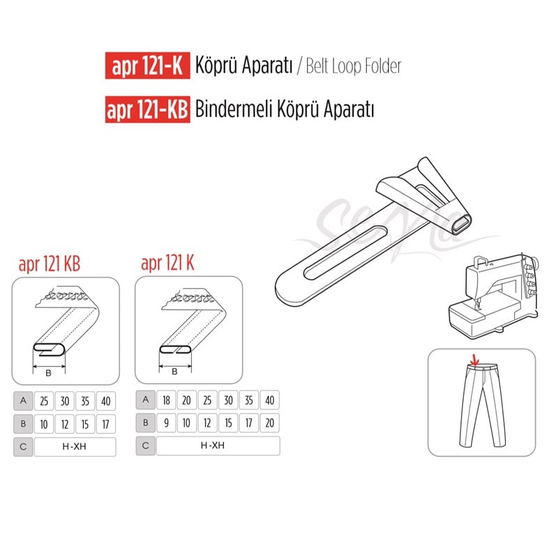 Köprü Aparatı Bindirmeli 30x13mm / APR 121-KB görseli 1