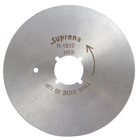Suprena Yuvarlak Kumaş Kesim Motor Bıçak / R1512(R) HSS (KMSHSS1512) görseli 2