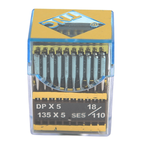 Düz Makine Kalın Dip Yanmaz Dikiş İğnesi / DPX5 SES PVD 18/110 100ADET görseli 3