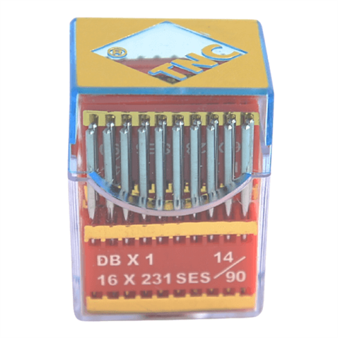 Düz Makine İnce Dip Yanmaz Dikiş İğnesi / DBX1 SES PVD 14/90 100ADET görseli 2