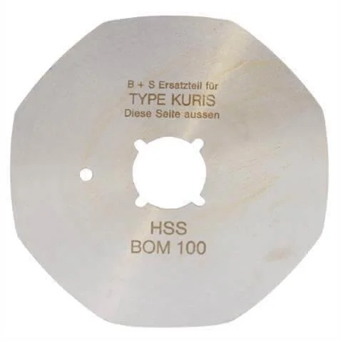 Suprena Yuvarlak Kumaş Kesim Motor Yüksek Karbonlu 8 Köşe Bıçak / R1515(8) HSS görseli 3
