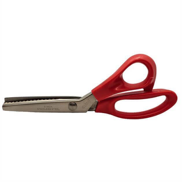 Plastik Saplı Sürfile Zikzak Makası 9-1/4 İnç 23.3cm / A-85 görseli 3