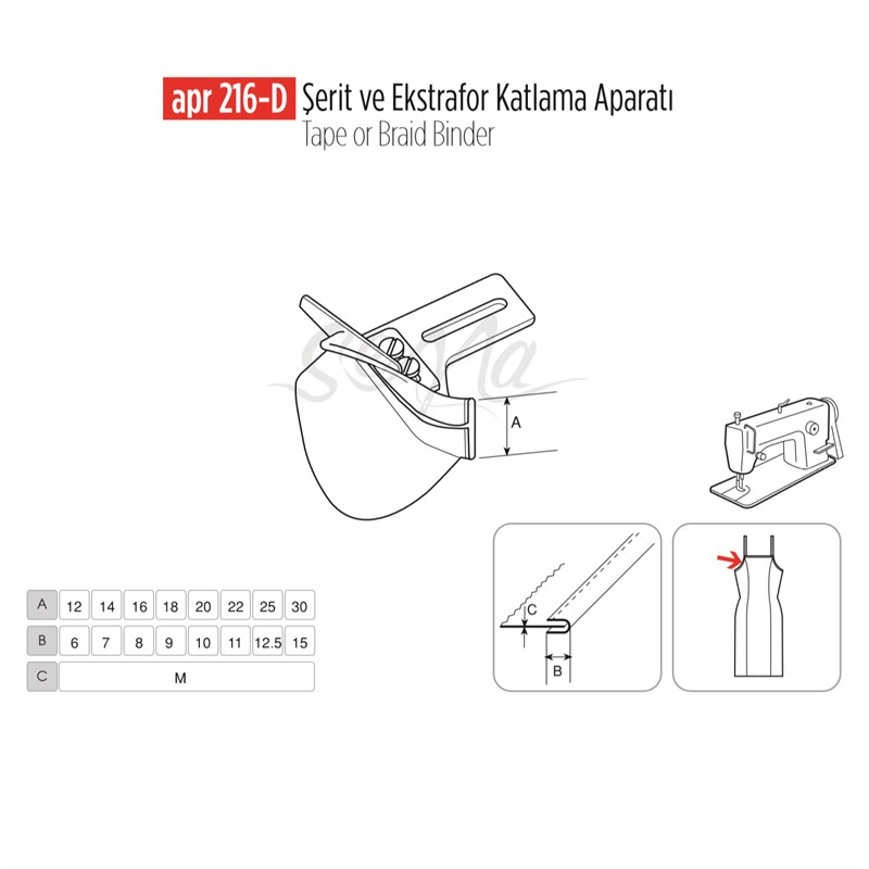 Şerit Ve Ekstrafor Katlama Apara 18X9/  APR 216-D