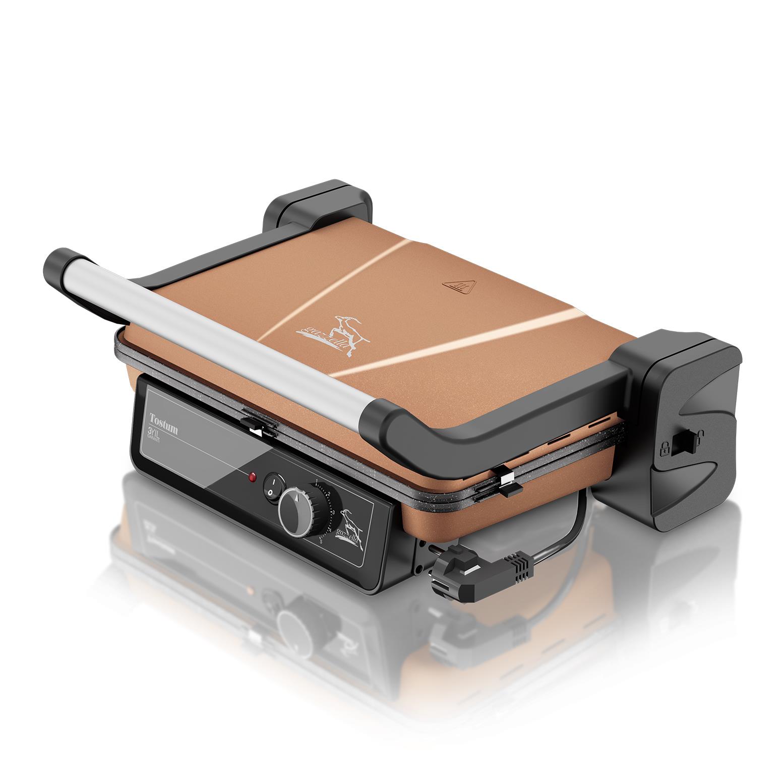 GAZZELLA ''TOSTUM'' TOST VE IZGARA MAKİNASI-ROSE GOLD