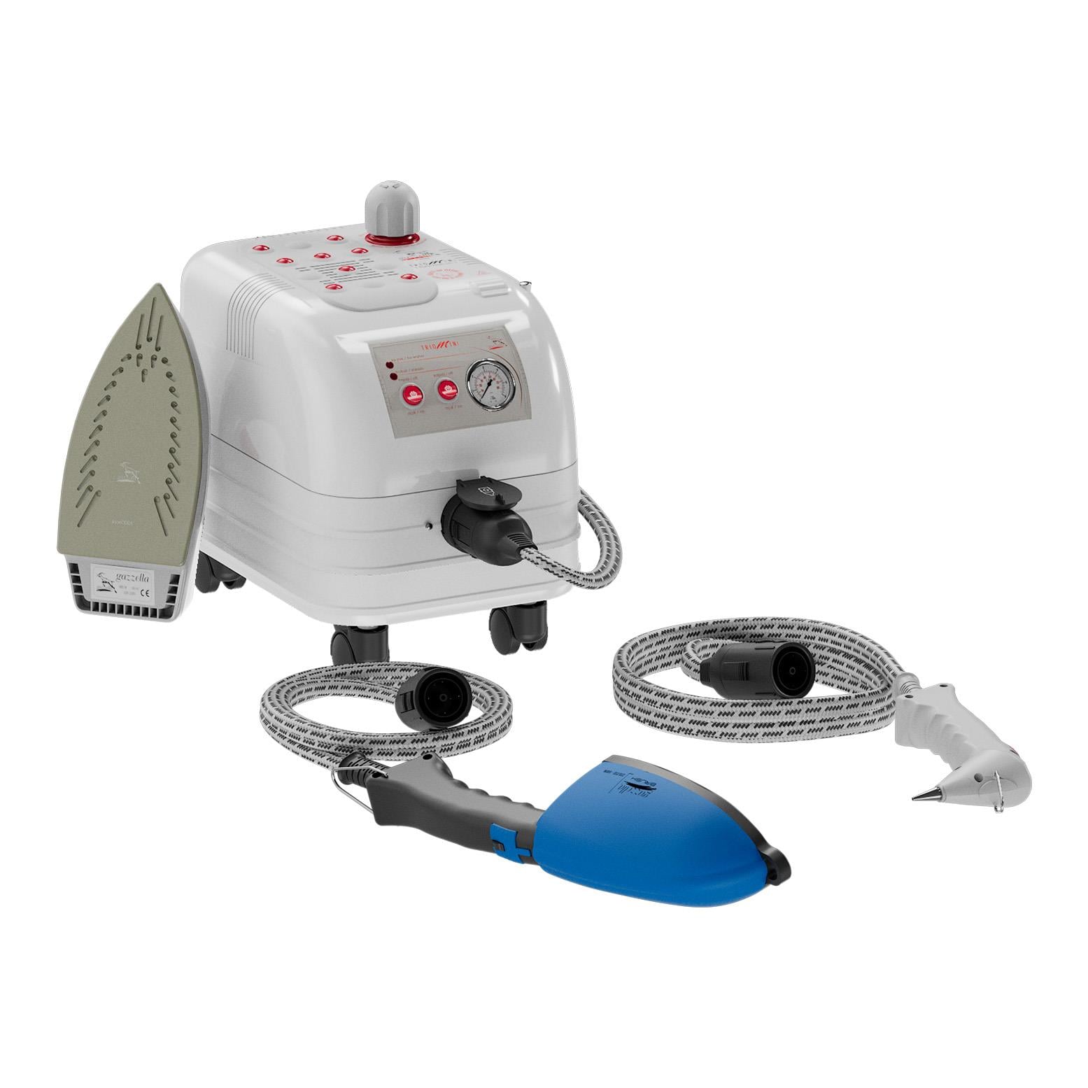GAZZELLA ''TRİO MİNİ'' BUHARLI ÜTÜLEME VE TEMİZLEME ROBOTU- 3,5 LT(EV TİPİ ÜTÜ, FIRÇA VE PİSTOLE DAHİL) görseli 3
